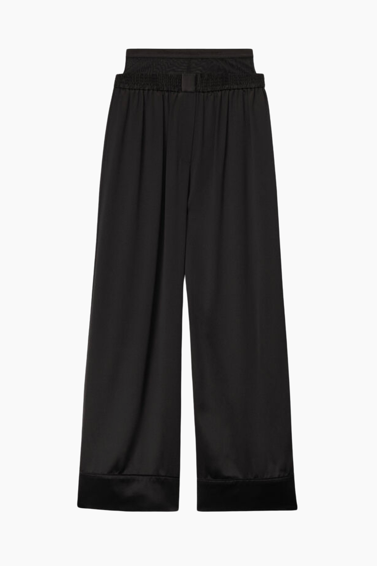 Alexander Wang Silk Layered Boxer Pant - Black