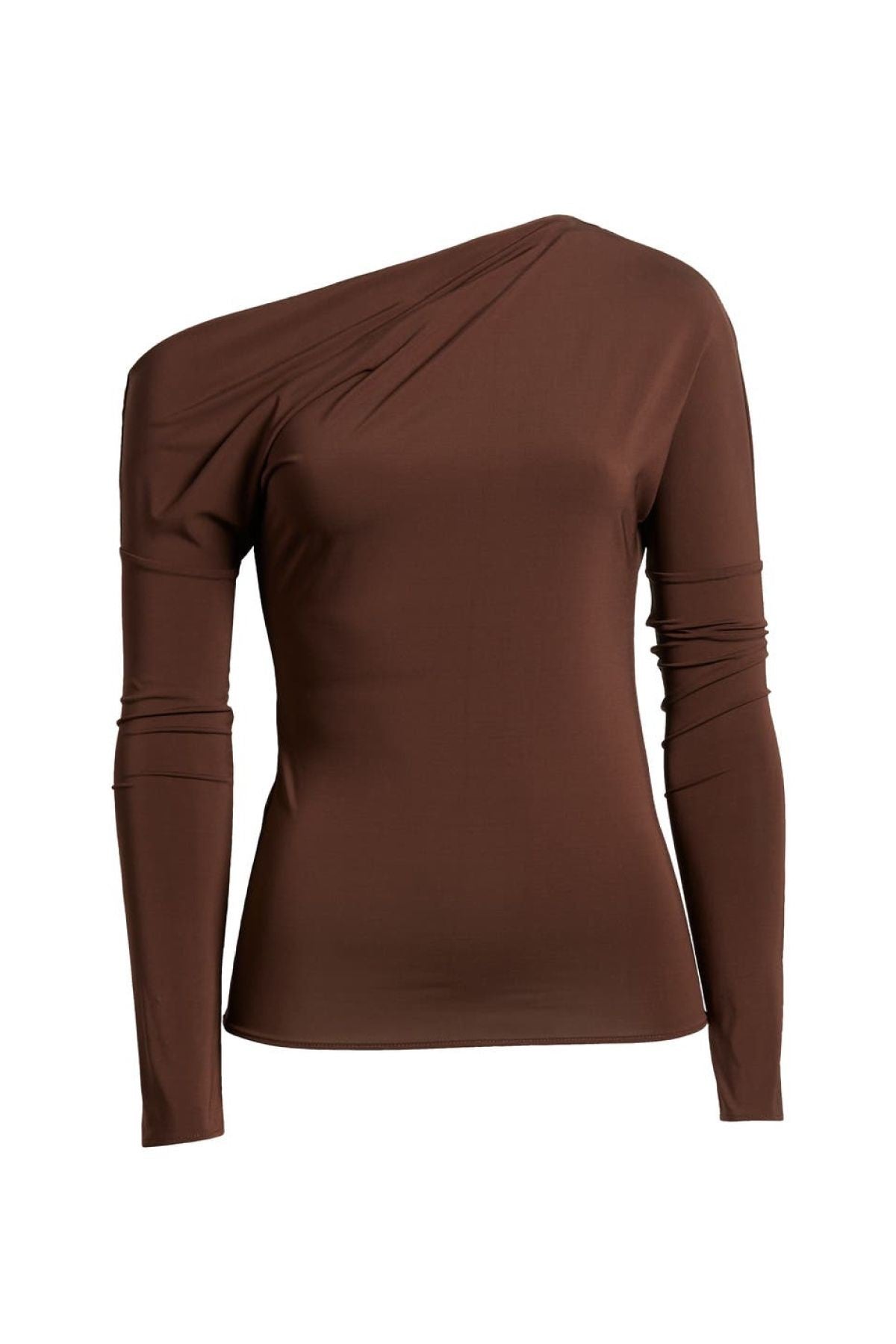 Rag & Bone Anya Asymmetrical Top - Chocolate