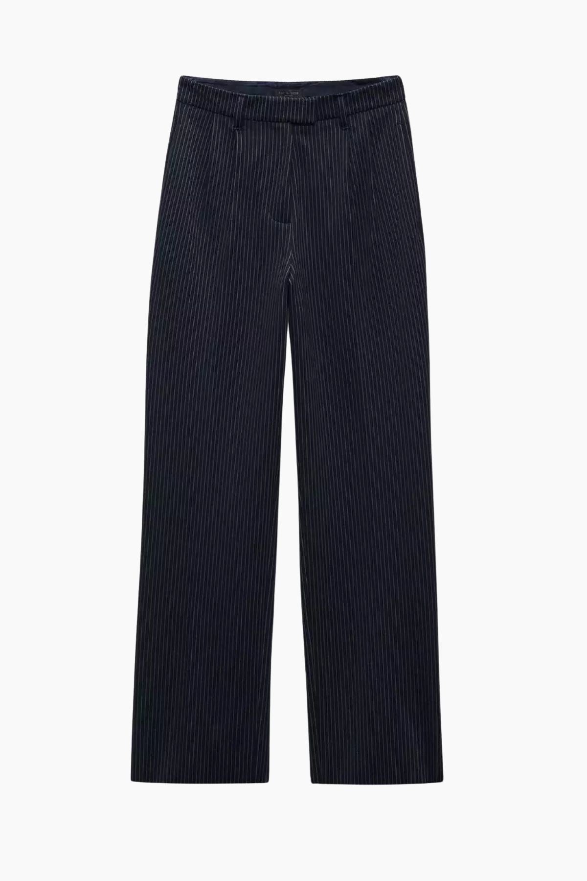 Rag & Bone Marianne Ponte Pant - Navy Stripe