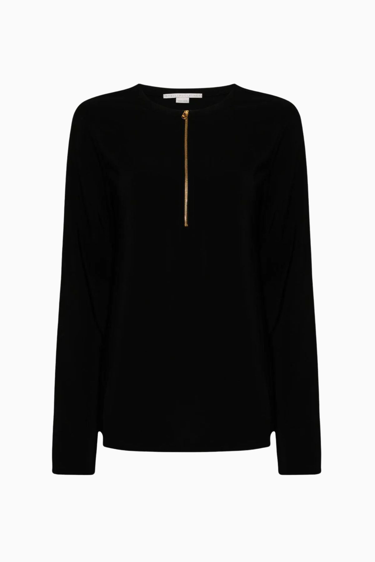 Stella McCartney Iconic Half Zip Top - Black