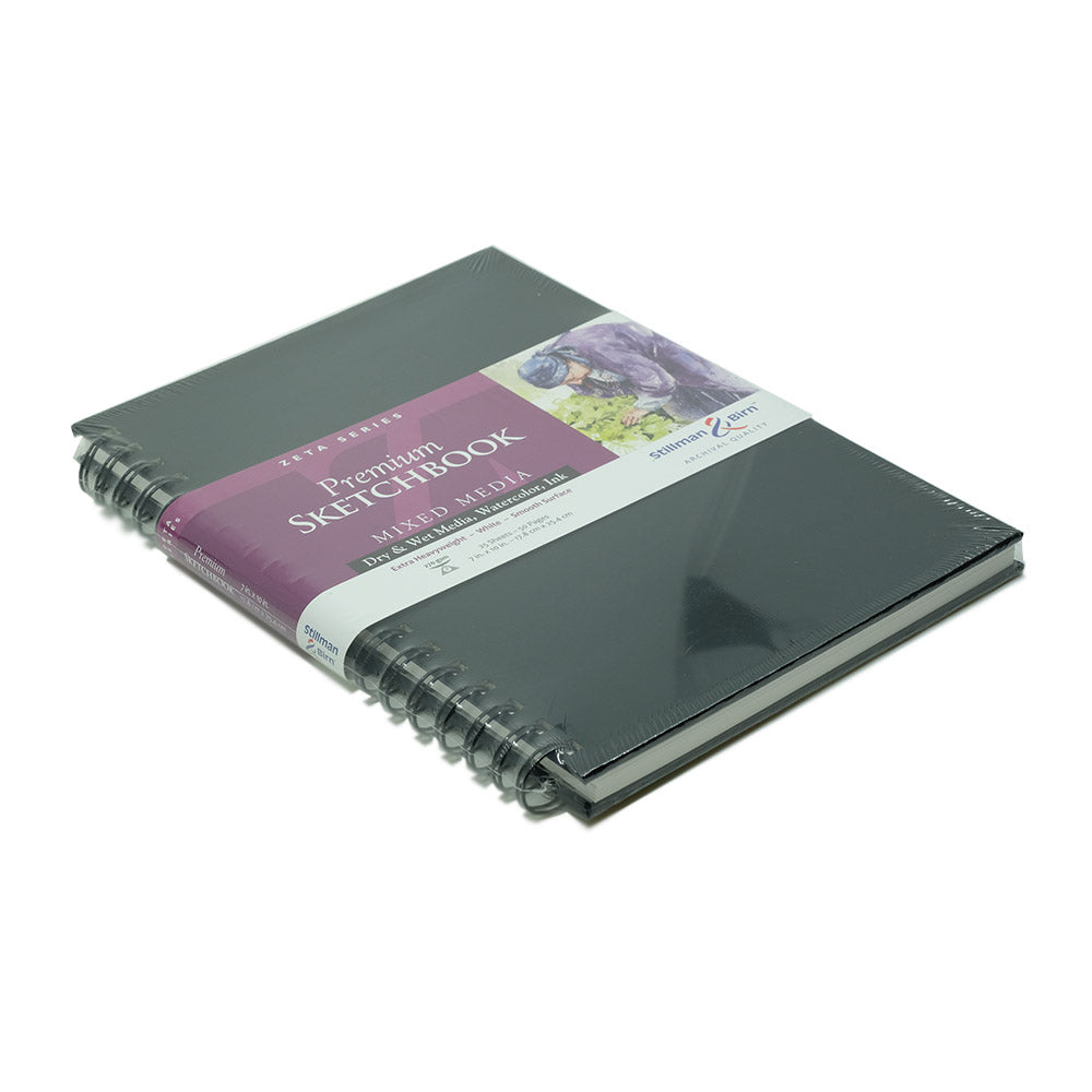 Stillman & Birn Mixed Media Sketchbook - Zeta Series (Extra Heavyweight,  Smooth Surface) - Hard Cover