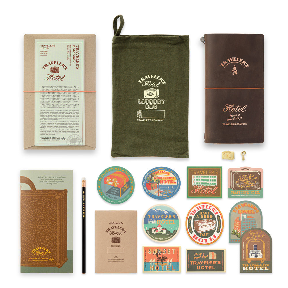 Traveler's Notebook Limited Edition Set, Regular Size - Hotel