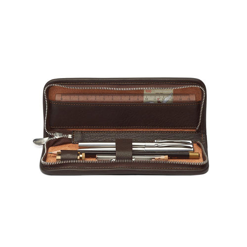 Sonnenleder Böll Leather Pencil Case for 5 pens or pencils - noteworthy