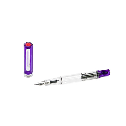 TWSBI Eco Transparent Purple Fountain Pen - F (Fine Nib)