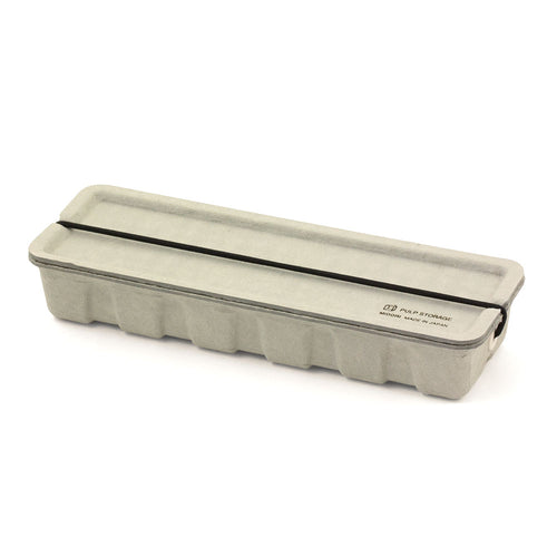 Midori Pulp Pencil Case, Grey - noteworthy