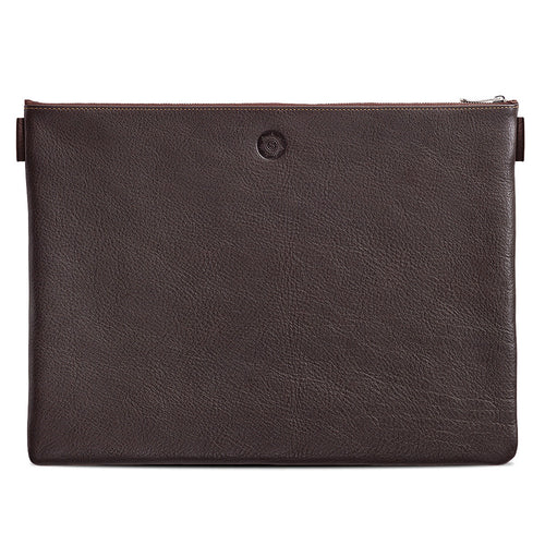 Sonnenleder Rilke Document Bag, Pouch - Mocha Brown - noteworthy