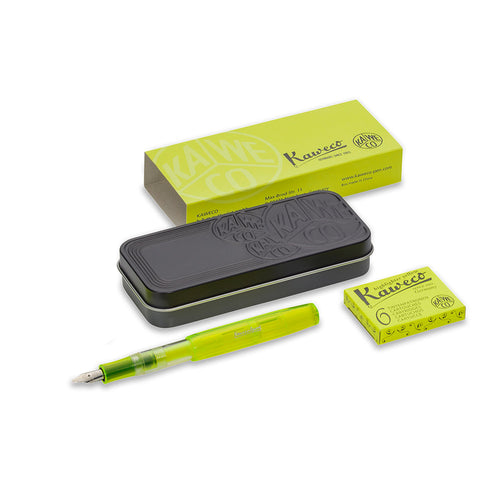 Kaweco Glow Marker Fountain Pen Set - Yellow - noteworthy