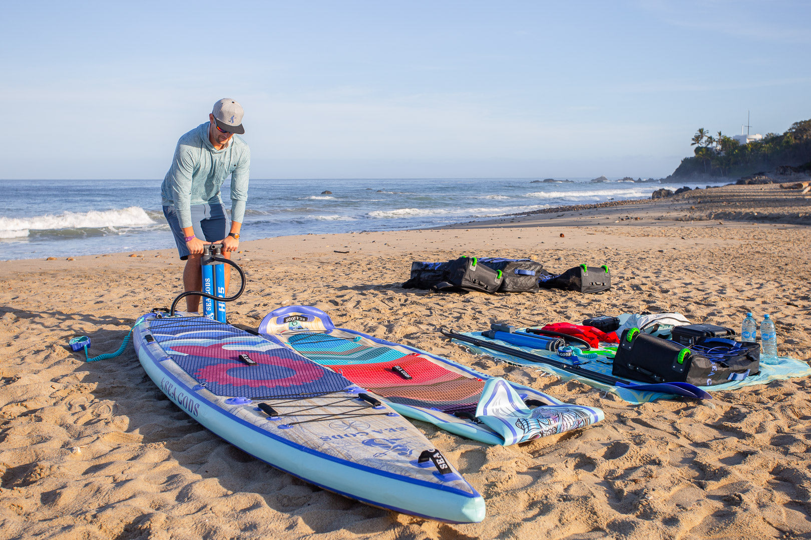 Carta Marina Touring Paddle Board being inflated