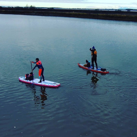 Stand Up Paddleboarding in Autumn