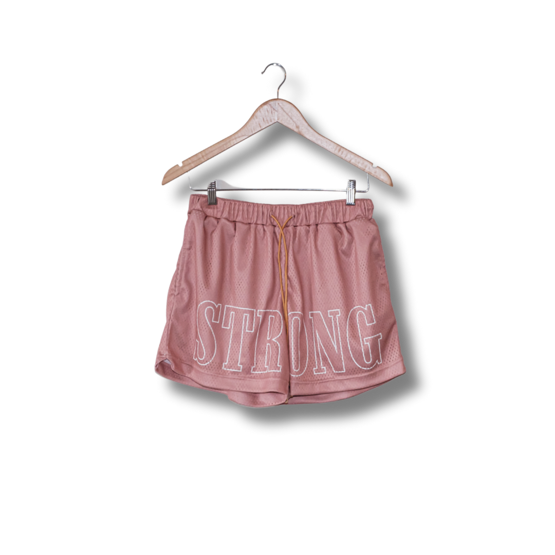 Rodeo Club: STRONG Rose Gold Shorts