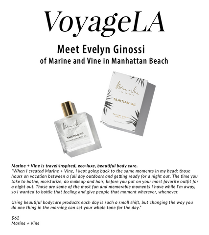 Marine and Vine | Tahitian Oil | Best Fragrance | Best Body Oil | Monoi Oil | Evelyn Ginossi