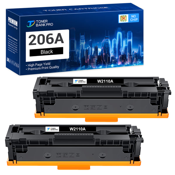 206X 206A Toner Cartridges 4 Pack High Yield Without Chip