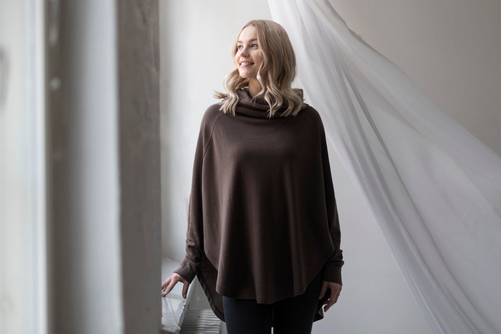 merino wool poncho