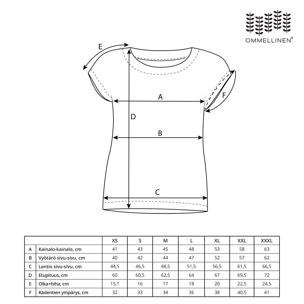 Favorite shirt size chart