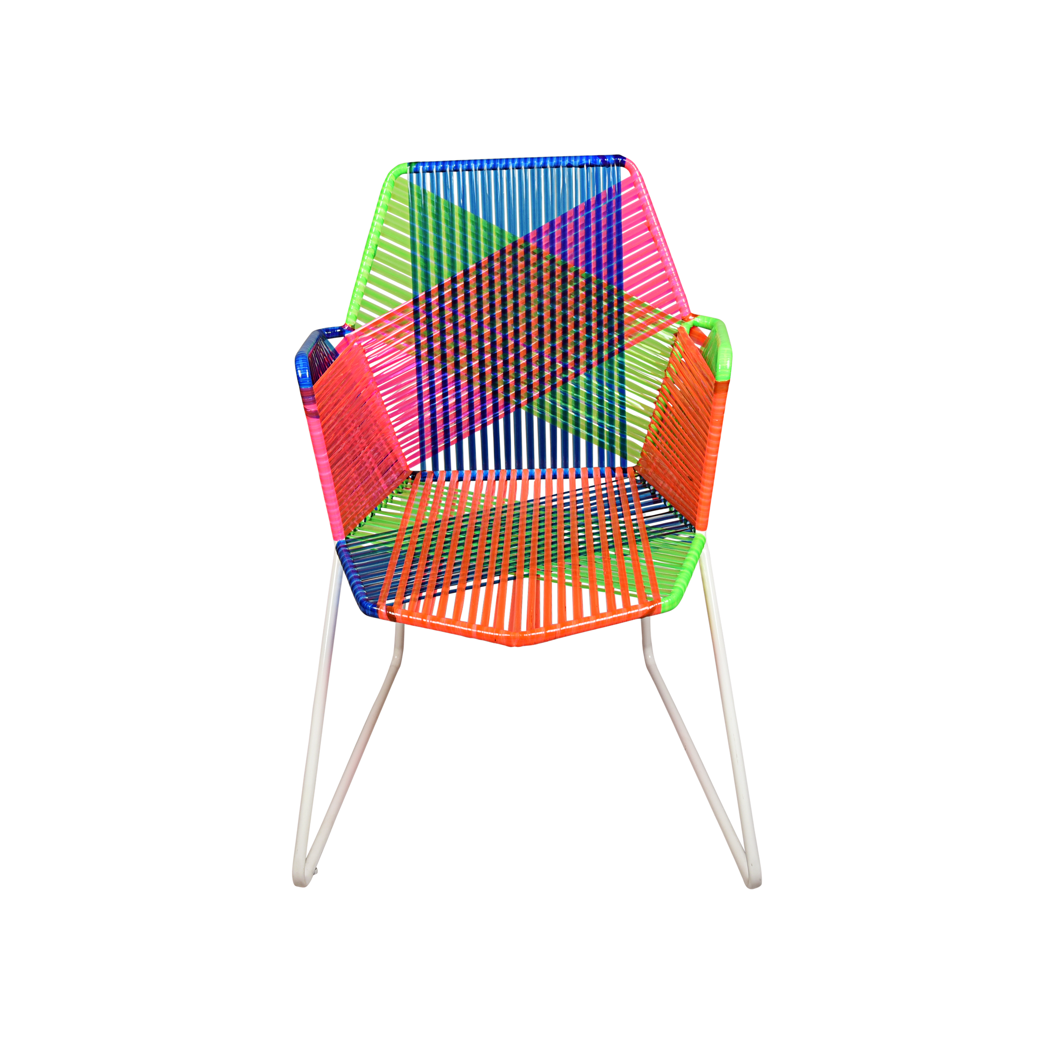 Psychedelic Multicoloured Metal & Plastic Cane Outdoor ...