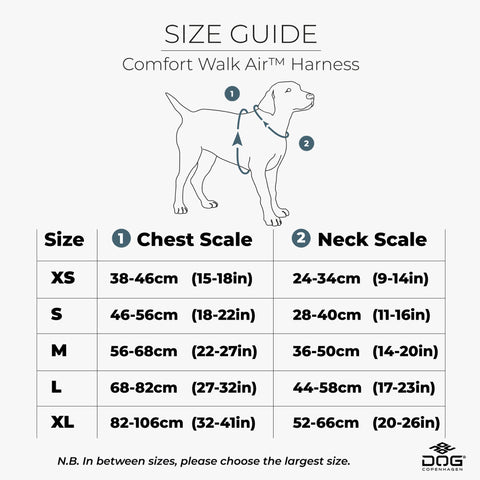 DOG Copenhagen Comfort Walk Air Dog Harness Size