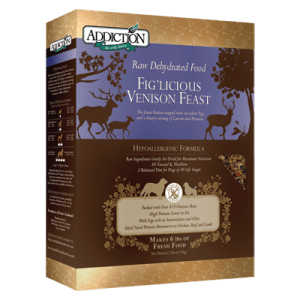 Addiction Fig'licious Venison Feast Grain Free Raw Dehydrated Dog Food