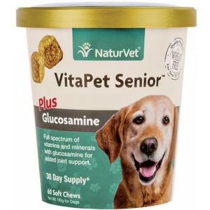 NaturVet VitaPet Senior Plus Glucosamine Soft Chew Cup