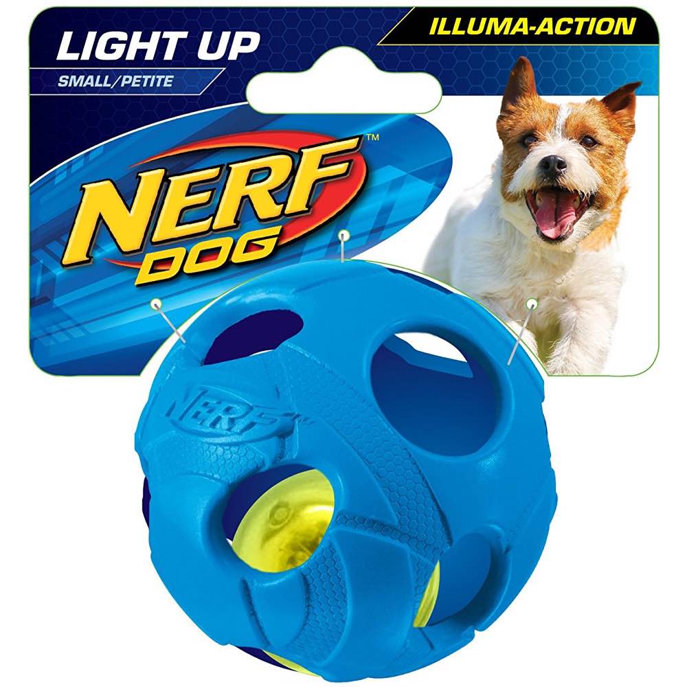 nerf dog led ball