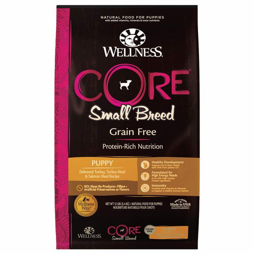 Wellness CORE Grain-Free Small Breed Puppy Formula Dry Dog ...