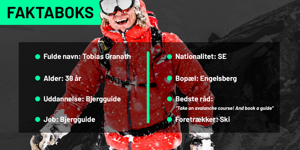 Tobias Granath er bjergguide i offpist mekkaet Engelberg