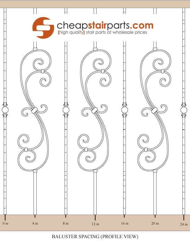 Baluster Measuring And Spacing Diagram For Stair Remodel