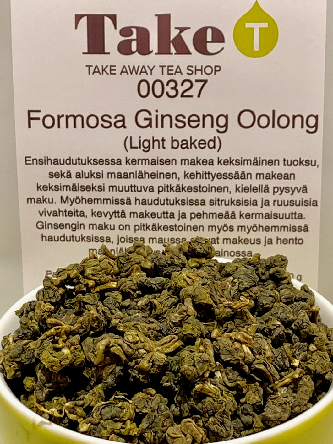 Formosa Ginseng Oolong (light baked) – TakeT teekauppa