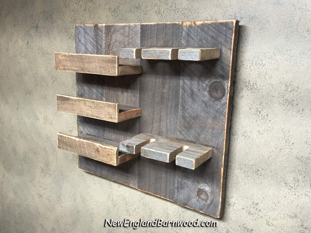 Wine Lover Gift Rustic Farmhouse Wall Mounted Wine Rack New