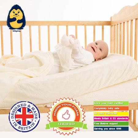 Quilted Wedgehog Deluxe 60cm Cot Reflux Wedge Includes Free