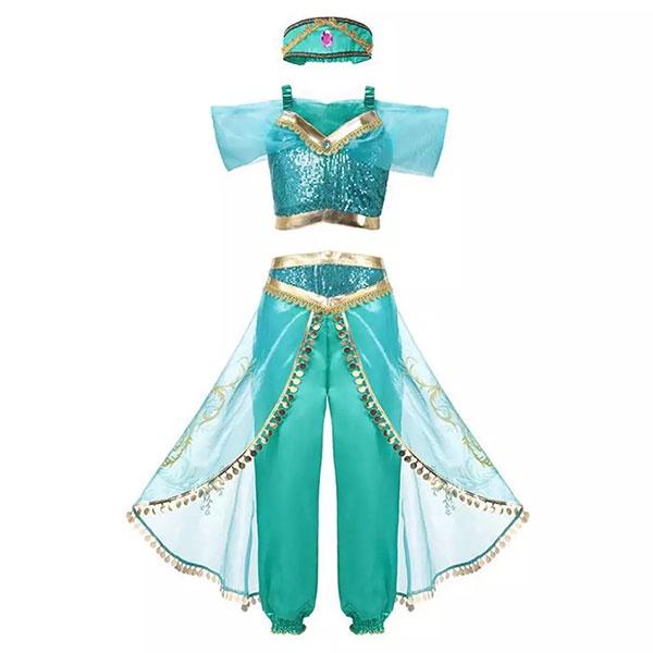 Princess Jasmine Costume | Dress Up Outfit | Disney Aladdin – Kiddie Majigs