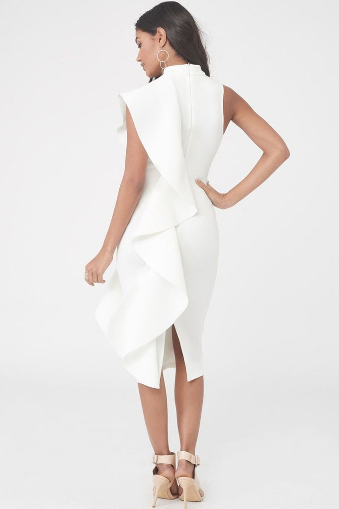 lavish alice white scuba dress