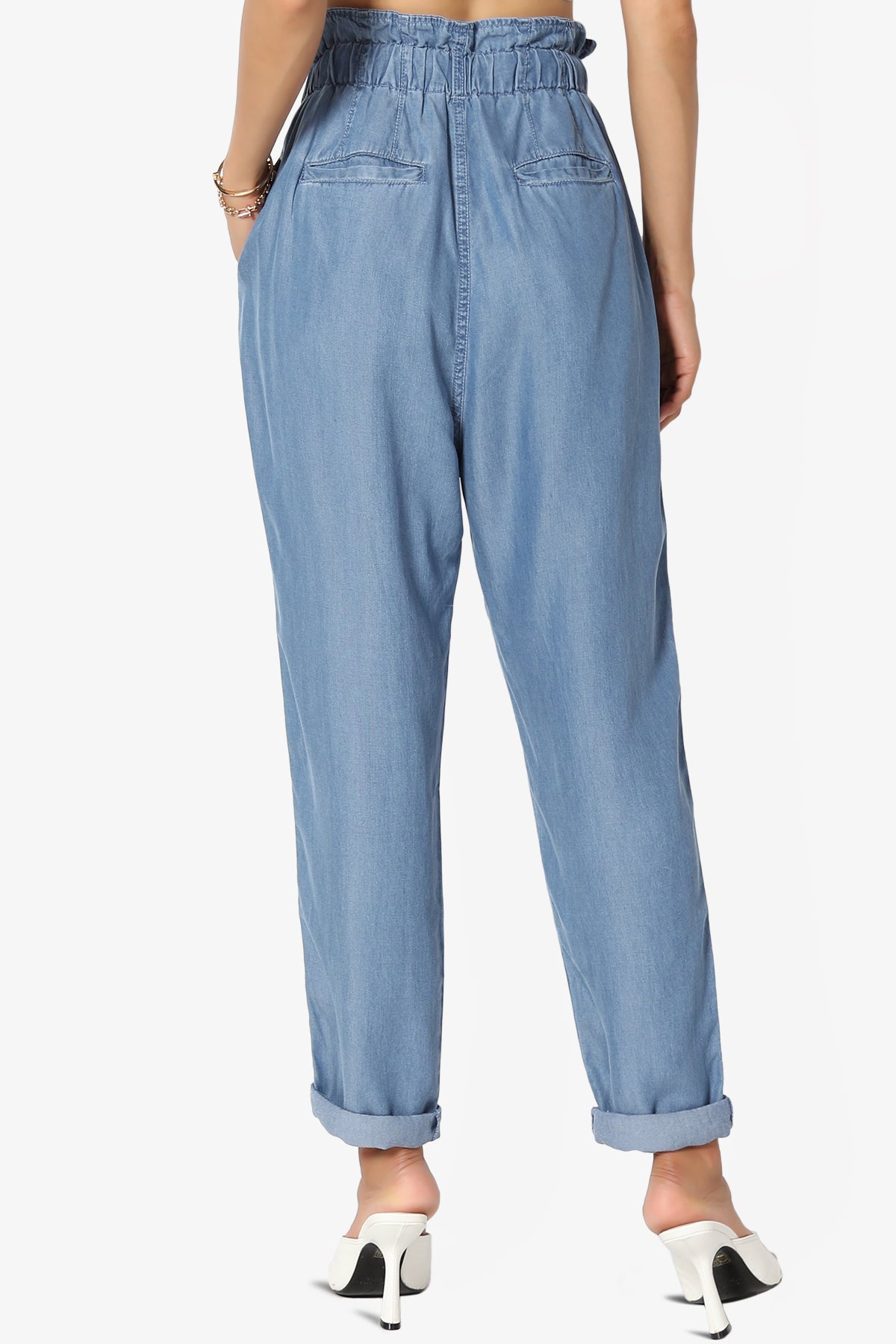 me Women's Linen Blend Pants - Windsurfer Blue - Size 16