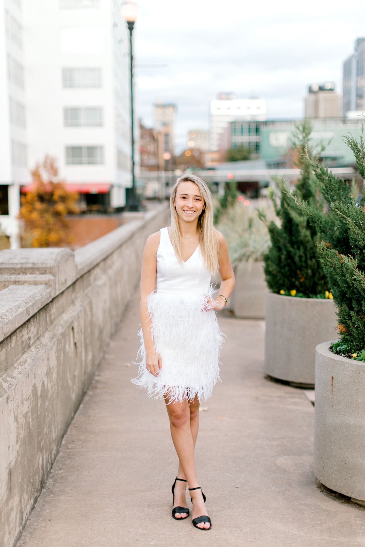 Lily | A Feather Skirt Swing Dress 