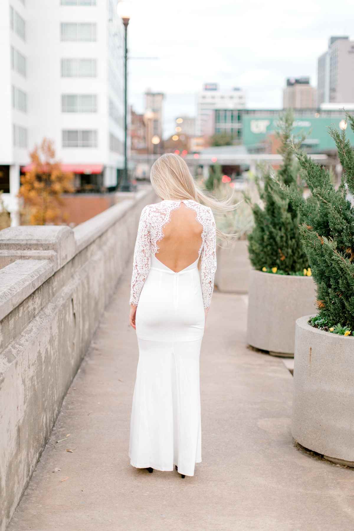 engagement lace dress