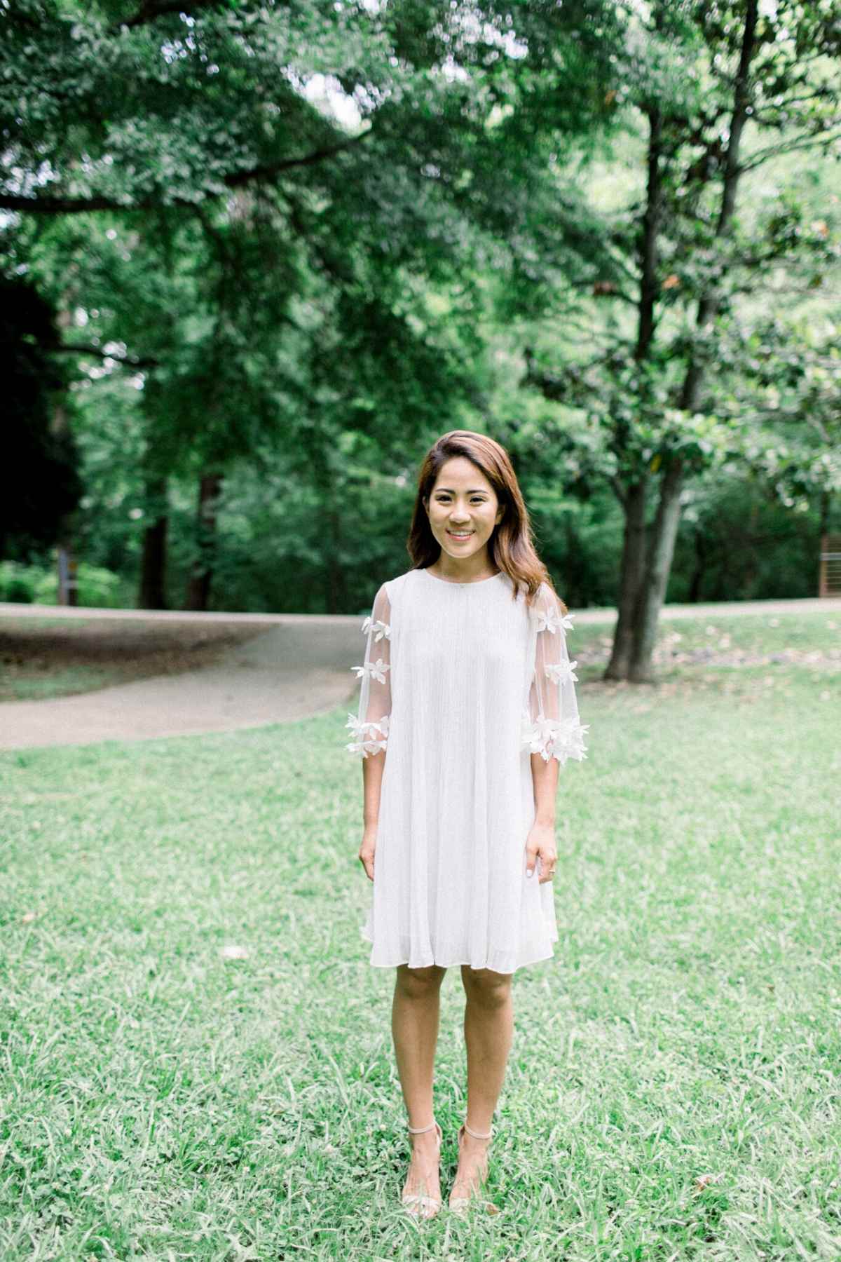 womens white dress for bridal shower