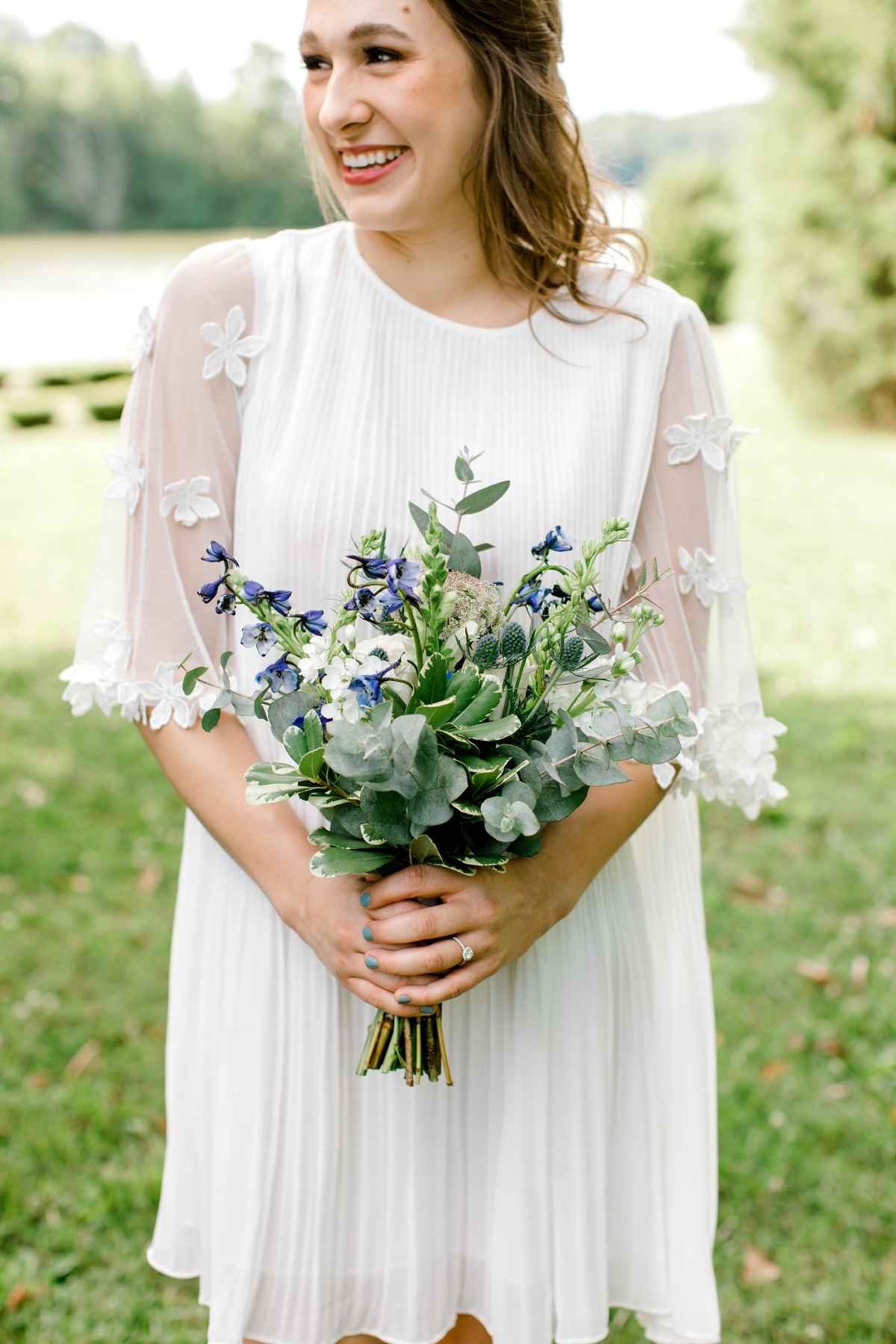 floral bridal shower dress