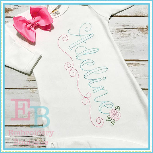 Annabelle Embroidery Font · Creative Fabrica