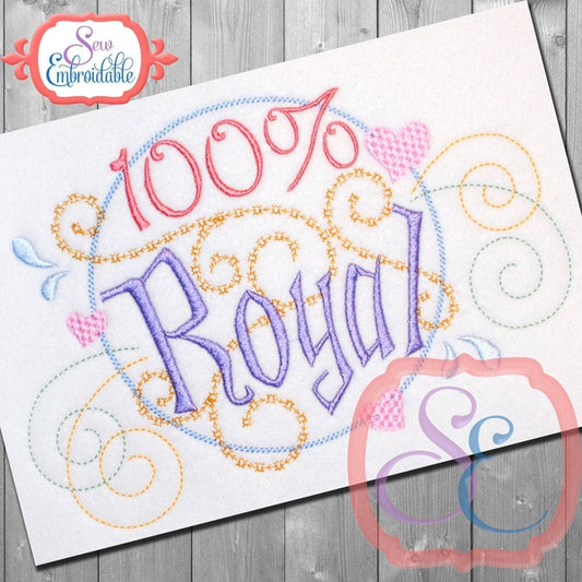 100% Royal Embroidery Design, Embroidery