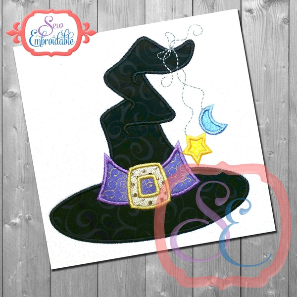 Wacky Witch Hat Applique