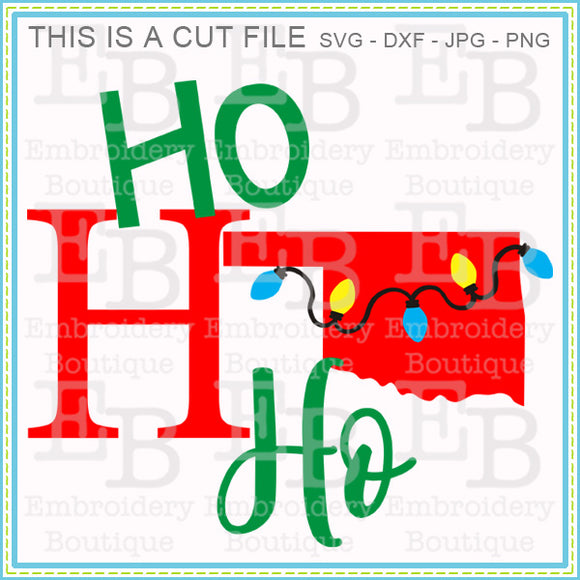 Download Ho Ho Ho Oklahoma SVG | Embroidery Boutique