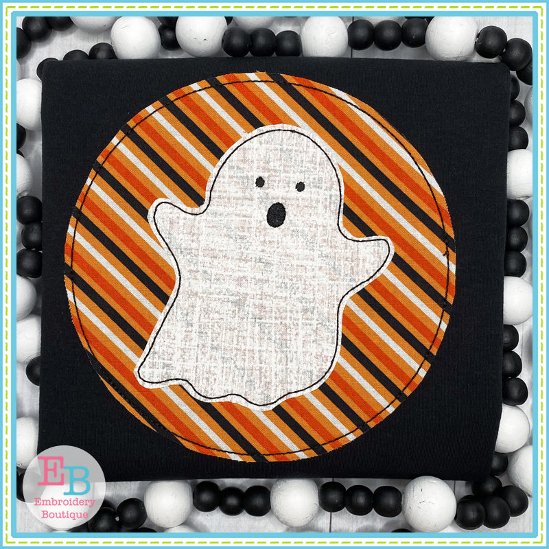 Ghost Circle Bean Stitch Applique, Applique