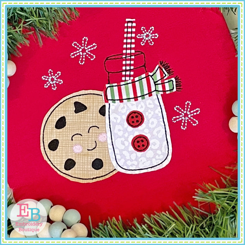 Milk Cookies Bean Stitch Applique