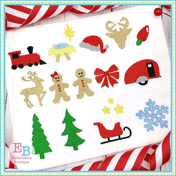 Christmas Minis Embroidery Bundle | Embroidery Boutique