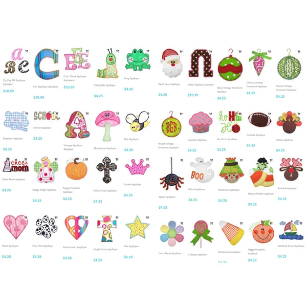 Retired Designs Bundle - 599 Designs!, Applique