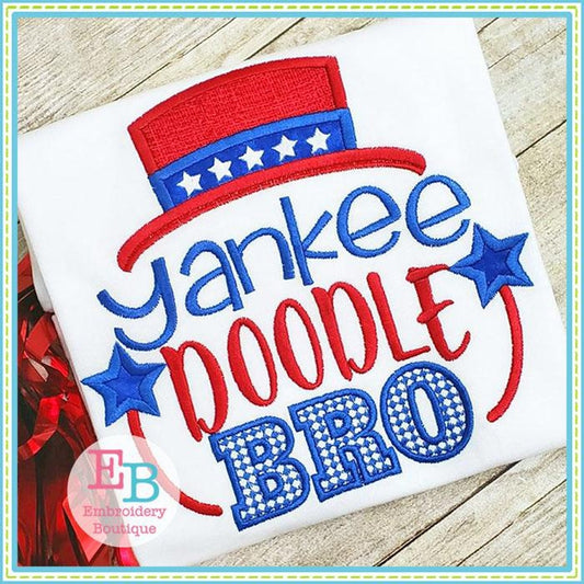 Yankee Doodle Bro Applique, Applique