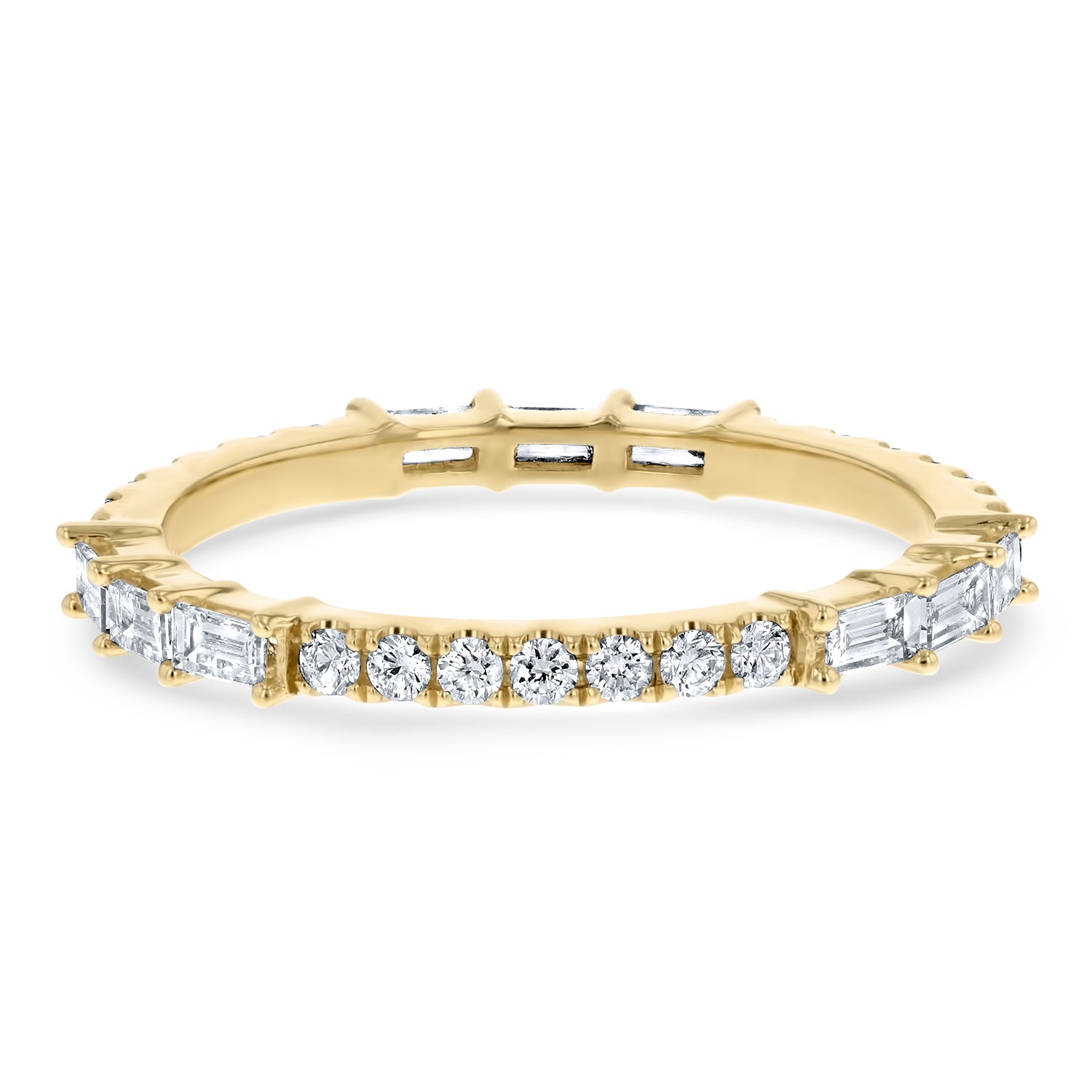 Round and Baguette Diamond Eternity Band – R&R Jewelers