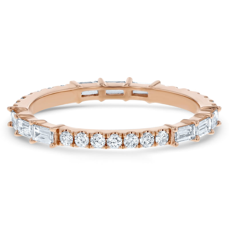 Round and Baguette Diamond Eternity Band – R&R Jewelers