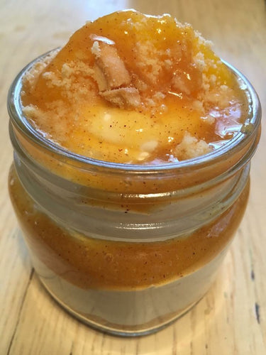 Peach Cobbler Cheesecake Jar