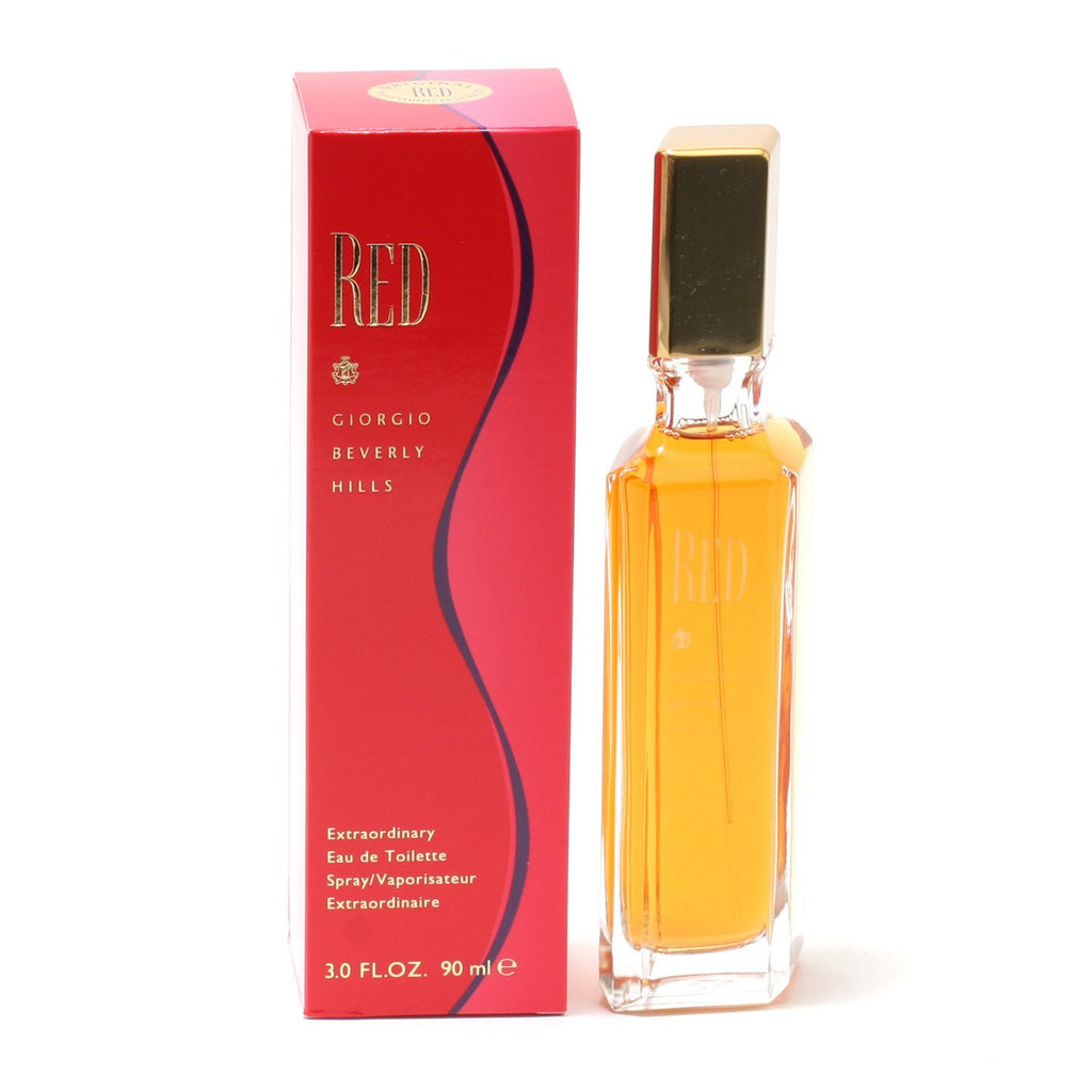 RED FOR WOMEN BY GIORGIO BEVERLY HILLS - EAU DE TOILETTE SPRAY ...