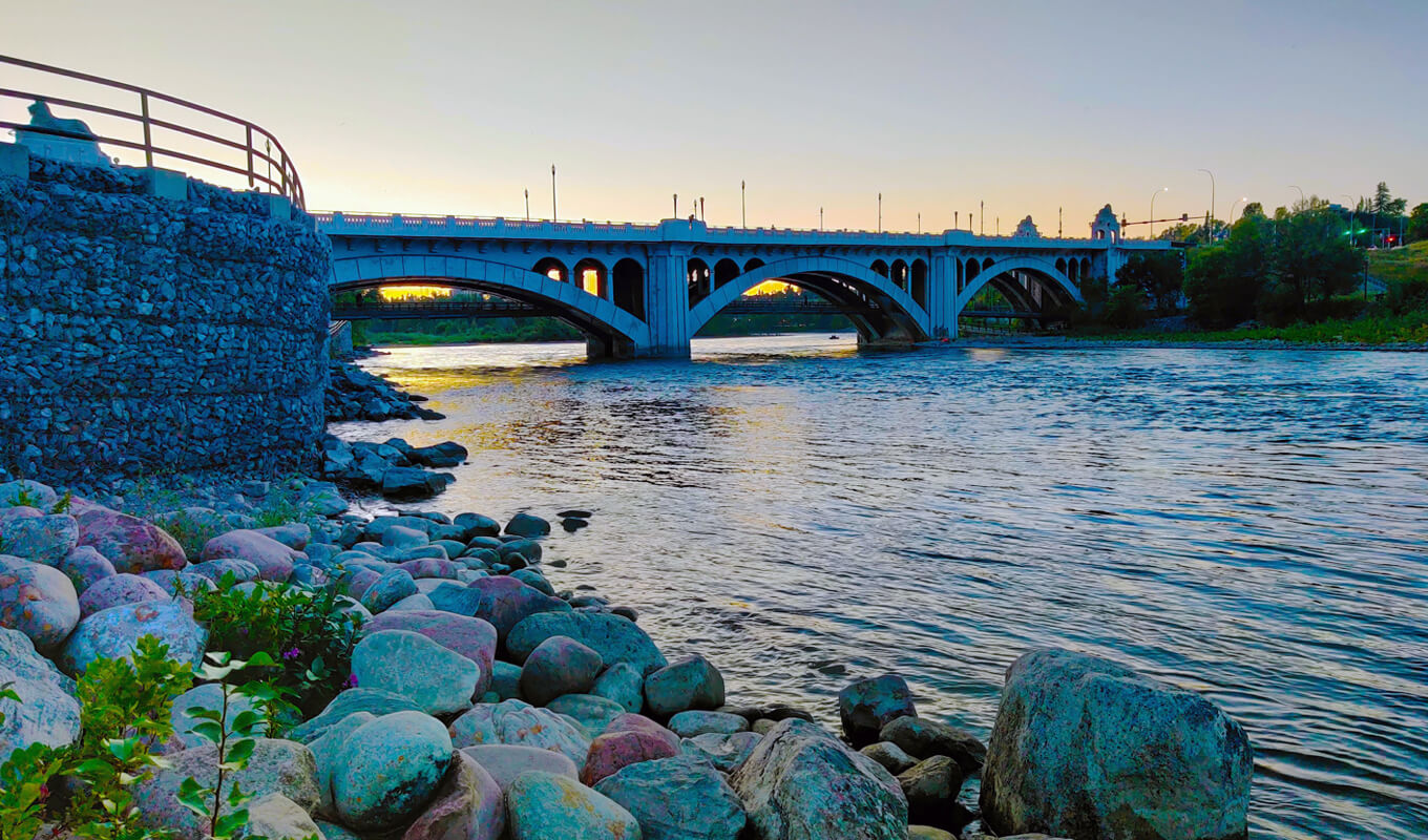 Bow river, Calgary